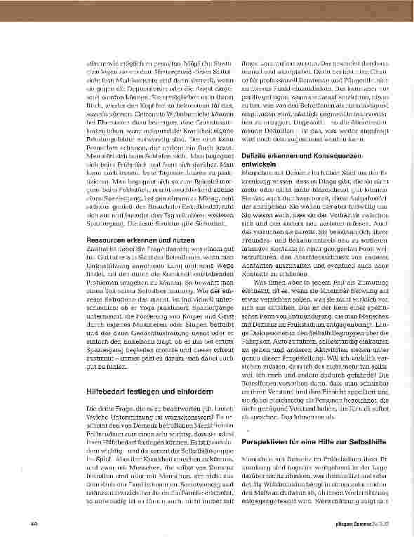 Vorschauseite 5: Demenz - kein Freibrief für Fremdbestimmung