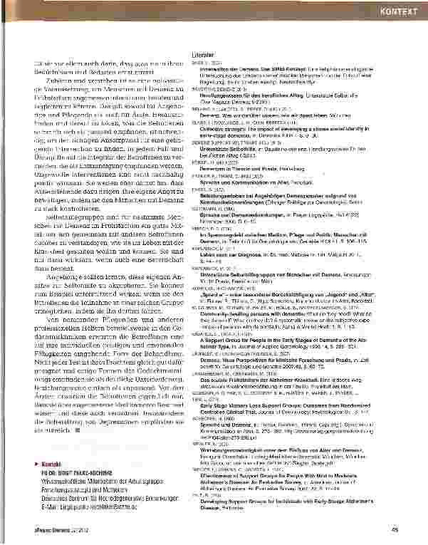 Vorschauseite 6: Demenz - kein Freibrief für Fremdbestimmung