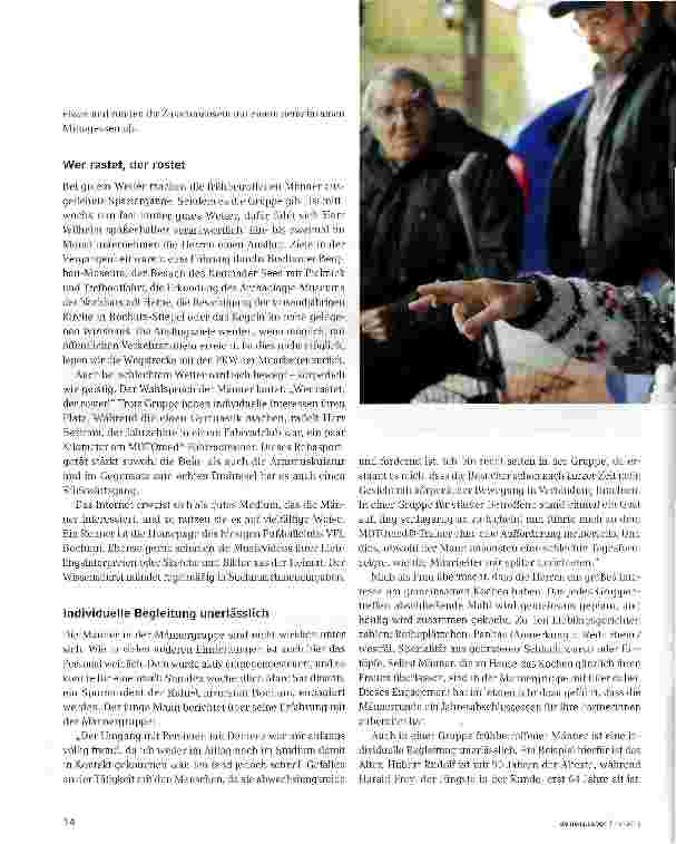 Vorschauseite 2: Reine Männersache: Frühbetroffene auf Entdeckungstour