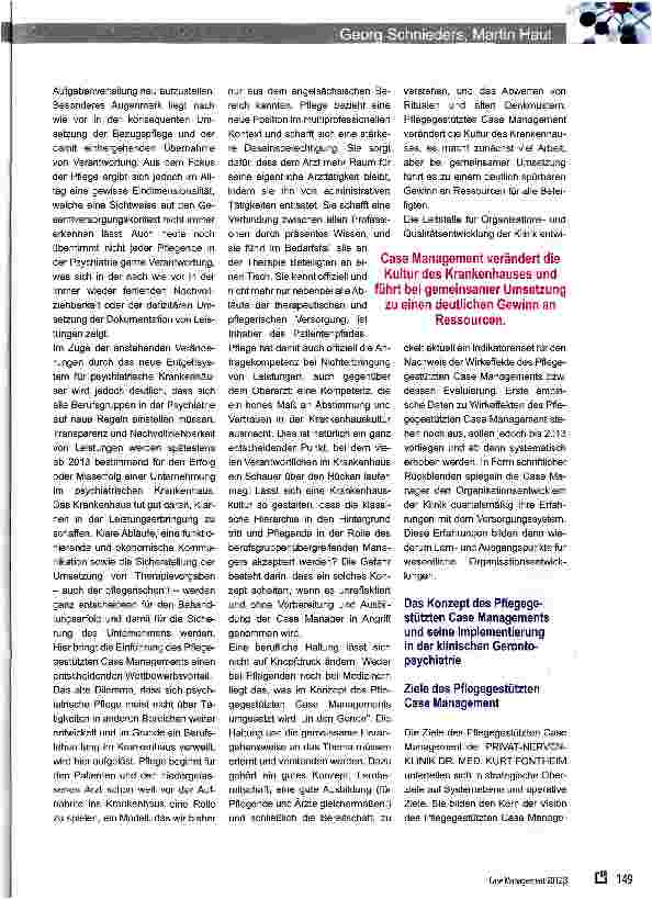 Vorschauseite 2: Das Pflegegestützte Gase Management