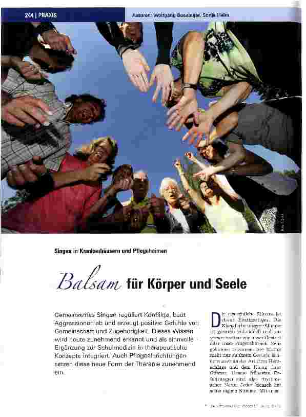 Vorschauseite 1: Balsam für Körper und Seele