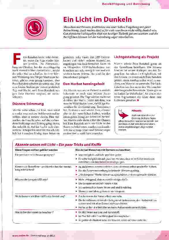 Vorschauseite 1: Ein Licht im Dunkeln