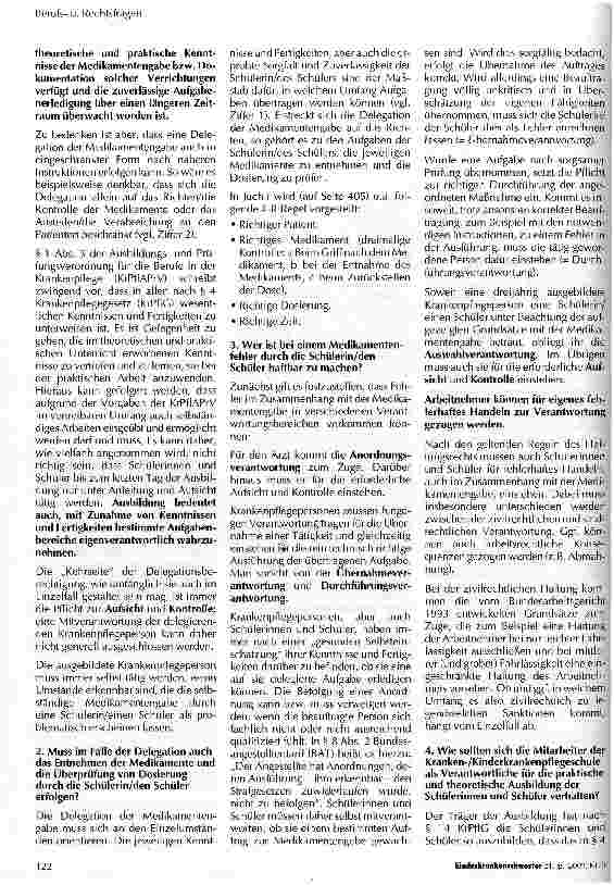 Vorschauseite 2: Medikamentenabgabe durch das nichtärztliche Personal
