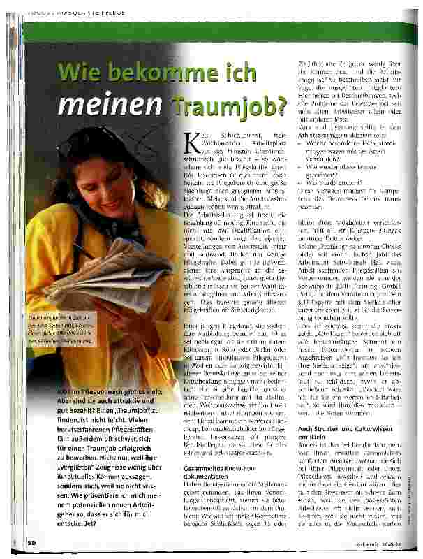Vorschauseite 1: Wie bekomme ich meinen Traumjob?