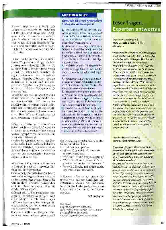 Vorschauseite 2: Wie bekomme ich meinen Traumjob?