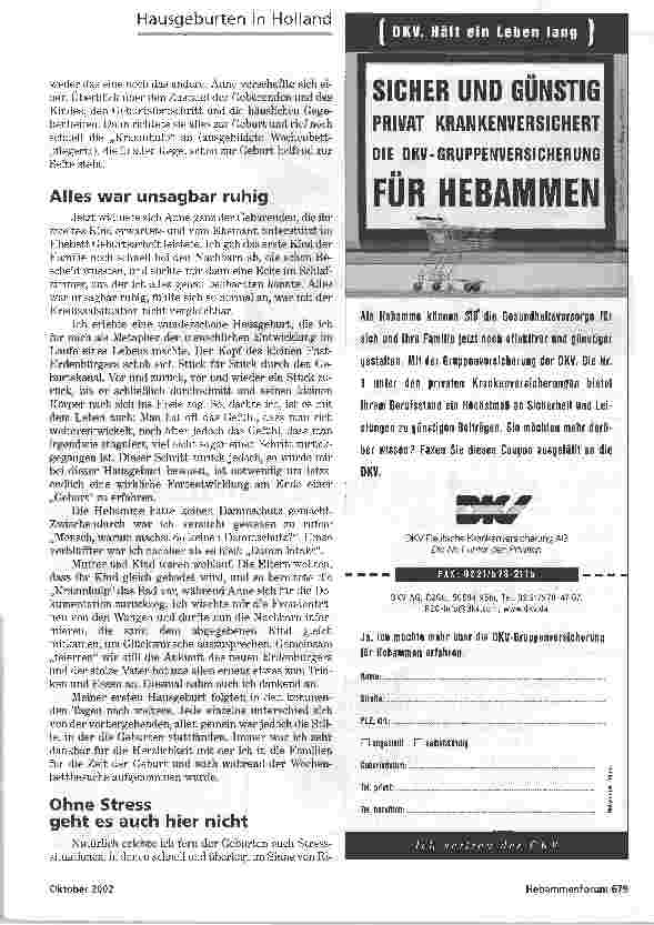 Vorschauseite 2: ES FÜHLTE SICH SO NORMAL ANHAUSGEBURTENPRAKTIKUM IN HOLLAND
