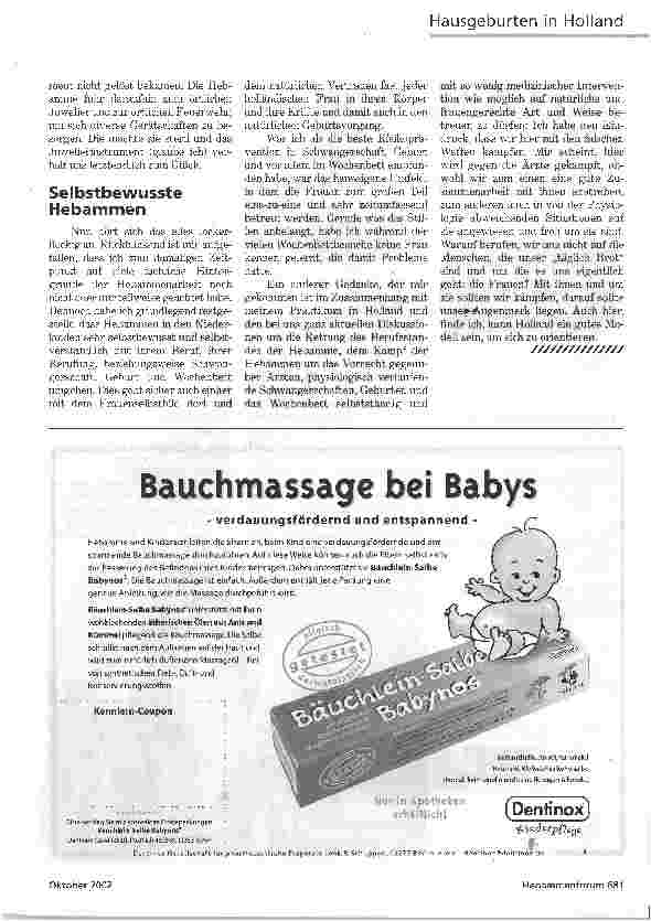 Vorschauseite 4: ES FÜHLTE SICH SO NORMAL ANHAUSGEBURTENPRAKTIKUM IN HOLLAND