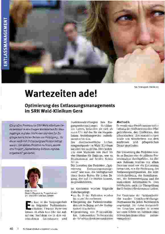 Vorschauseite 1: Wartezeiten ade!