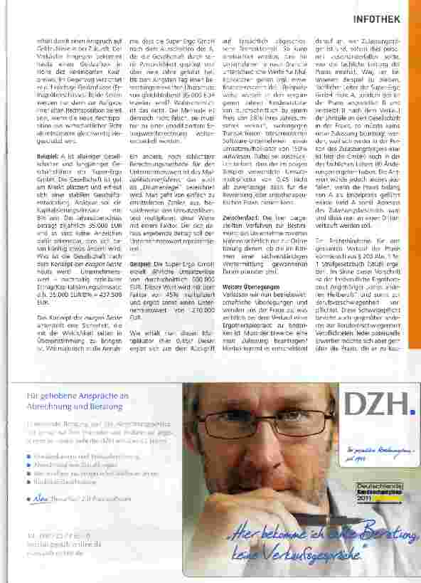Vorschauseite 2: Ergotherapeutische Praxis in Krise und Insolvenz: Bewertung und Verkauf einer ergotherapeutischen Praxis