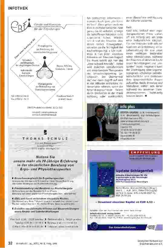 Vorschauseite 3: Ergotherapeutische Praxis in Krise und Insolvenz: Bewertung und Verkauf einer ergotherapeutischen Praxis