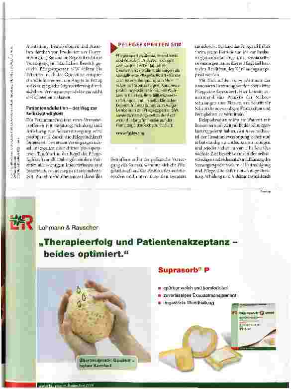Vorschauseite 2: Trotz Stoma bestens versorgt