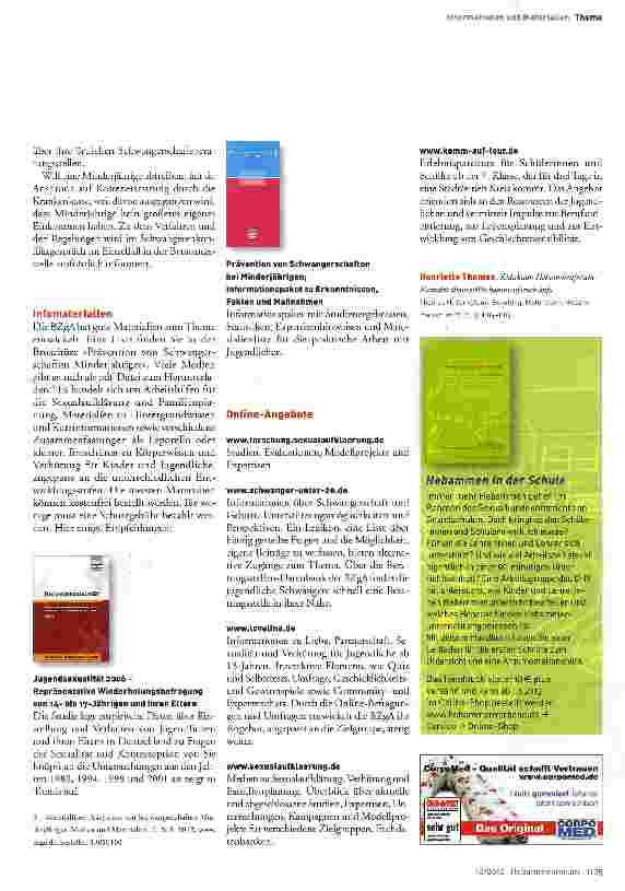 Vorschauseite 2: Verhütung, Beratung, Materialien