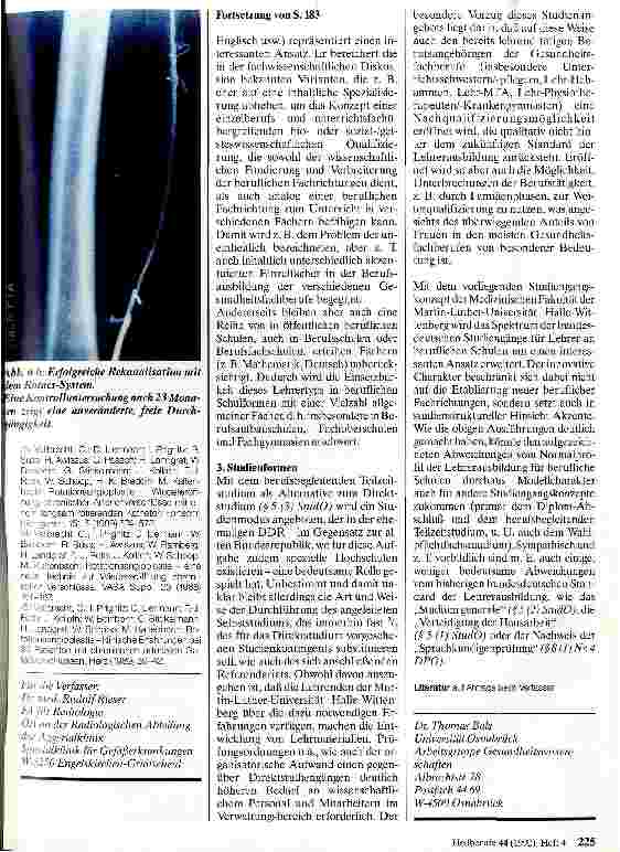 Vorschauseite 4: Behandlung der chronischen arteriellen Verschlußkrankheit mittels Rotationsangioplastie