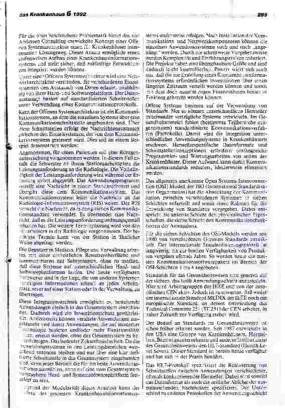 Vorschauseite 2: MEDIVISION - Darstellung einer EDV-Krankenhauslösung auf der Basis einer Offenen Systemarchitektur
