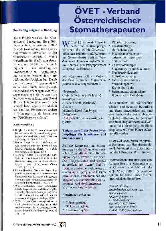 Vorschauseite 2: Projekt Hygienevisite als Instrument zur Qualitätssicherung