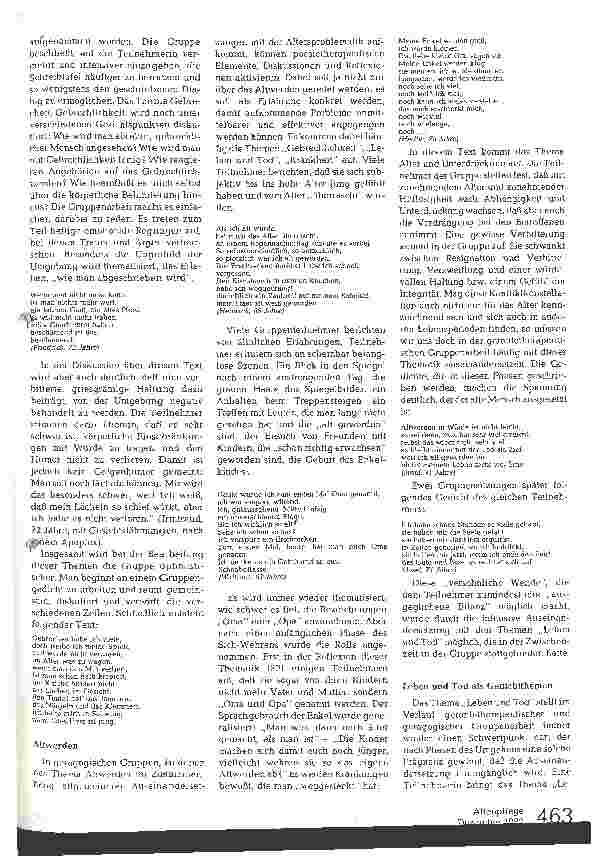 Vorschauseite 2: Poesieund Bibliotherapie mit Alten und Sterbenden (III)