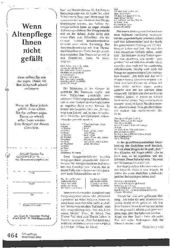 Vorschauseite 3: Poesieund Bibliotherapie mit Alten und Sterbenden (III)