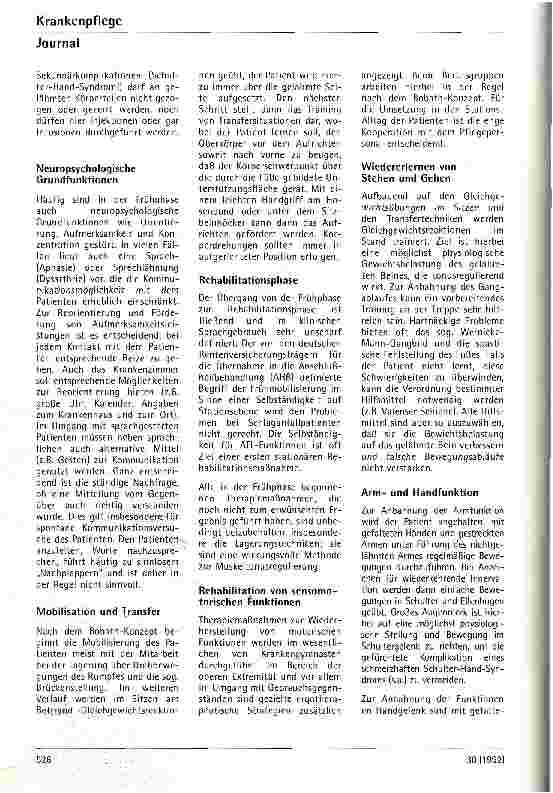 Vorschauseite 6: Neurologische Rehabilitation bei älteren Patienten - unter besonderer Berücksichtigung des Schlaganfalls