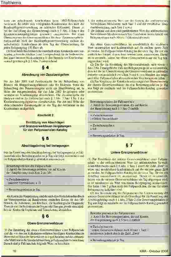Vorschauseite 3: Die FPG-Verordnung für das Optionsjahr Dokumentation / Im Wortlauf