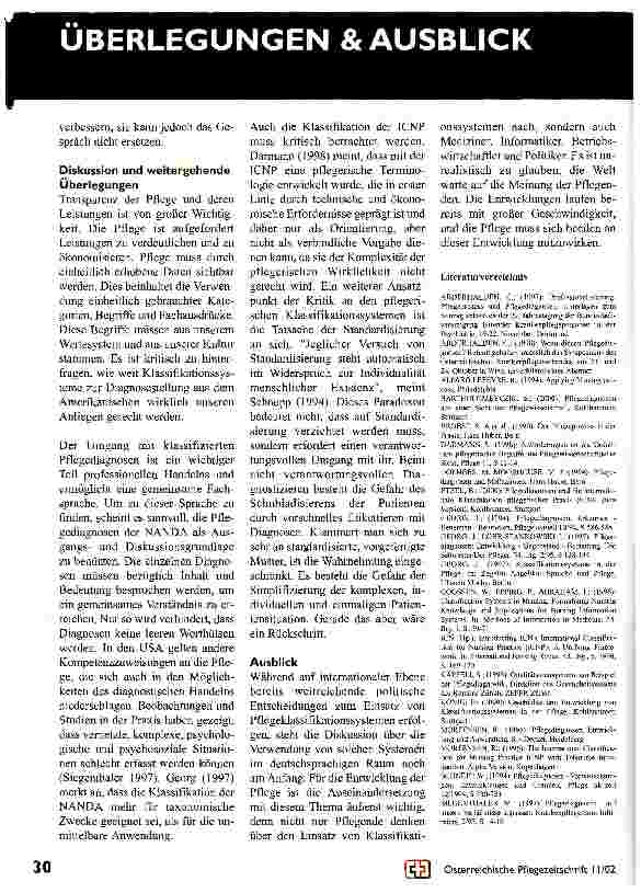 Vorschauseite 5: Pflegediagnostik und Klassifizierungssysteme Bedeutungen, Grenzen und Entwicklungen