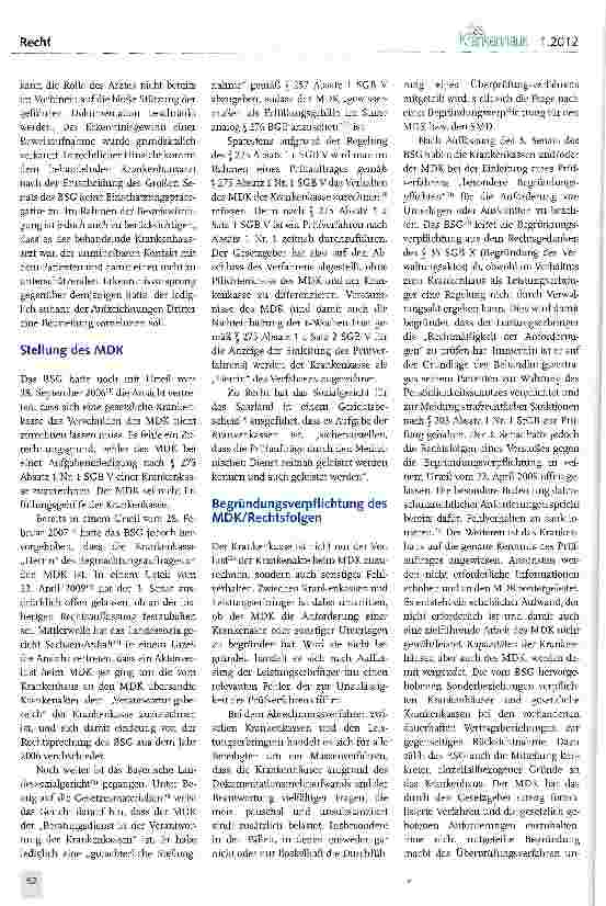 Vorschauseite 2: Entwicklungen in der sozialgerichtlichen Rechtsprechung zum Kostenübernahmeverfahren