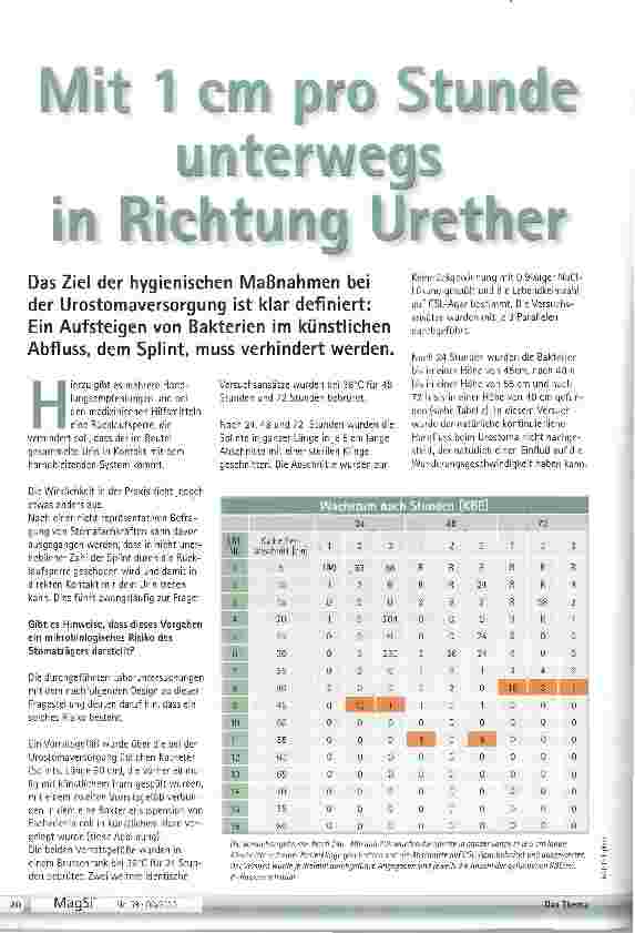 Vorschauseite 1: Mit 1cm pro Stunde unterwegs Richtung Urether