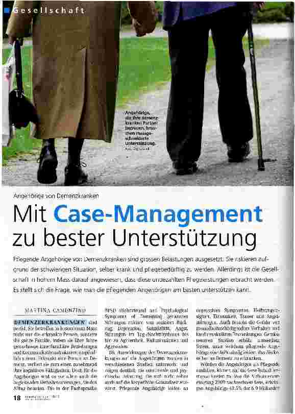 Vorschauseite 1: Mit Case-Management zu bester Unterstützung