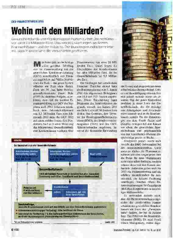 Vorschauseite 1: Wohin mit den Milliarden?