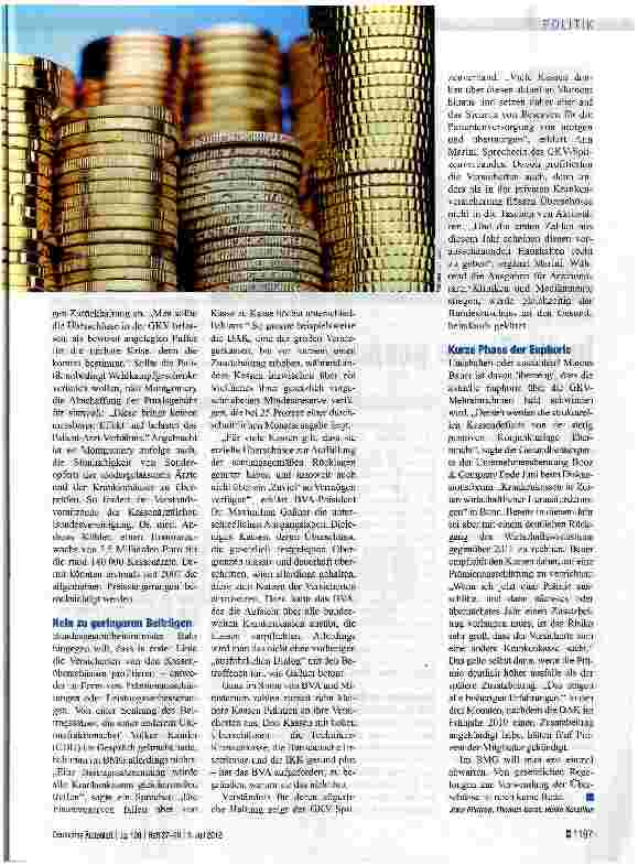 Vorschauseite 2: Wohin mit den Milliarden?