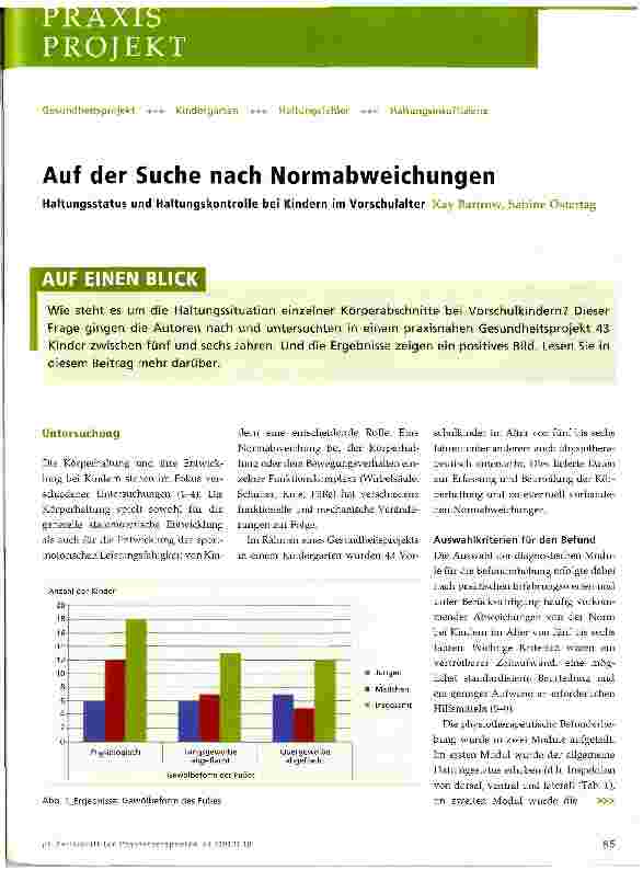Vorschauseite 1: Auf der Suche nach Normabweichungen