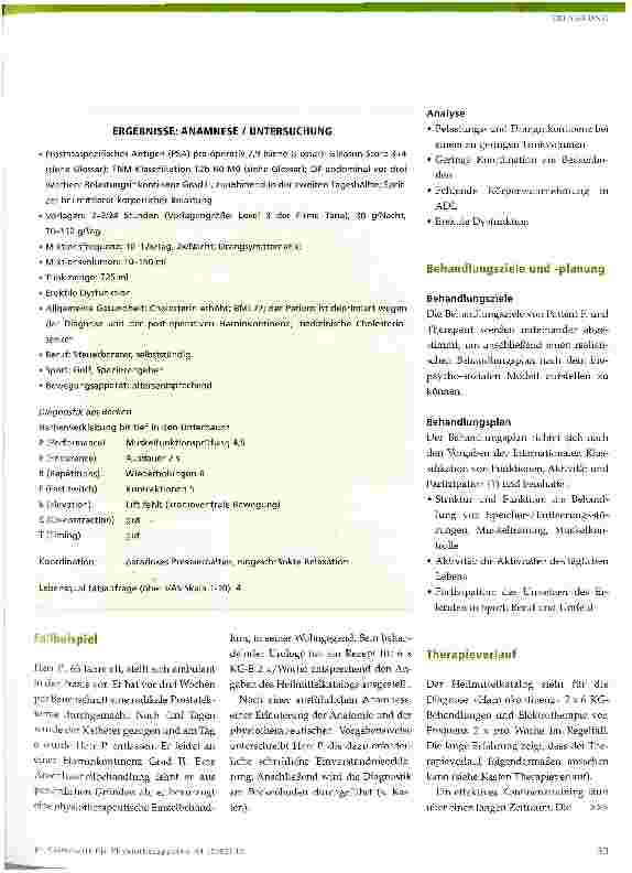 Vorschauseite 2: Physiotherapie nach nerverhaltender radikaler retropubischer Prostatektomie (NRRP)