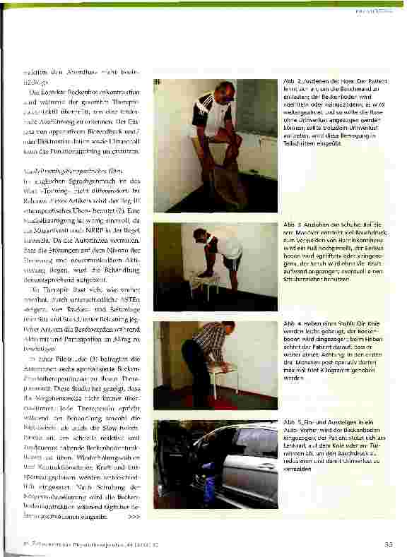 Vorschauseite 4: Physiotherapie nach nerverhaltender radikaler retropubischer Prostatektomie (NRRP)