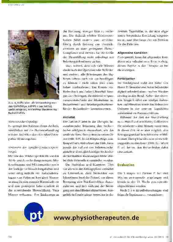Vorschauseite 5: Physiotherapie nach nerverhaltender radikaler retropubischer Prostatektomie (NRRP)