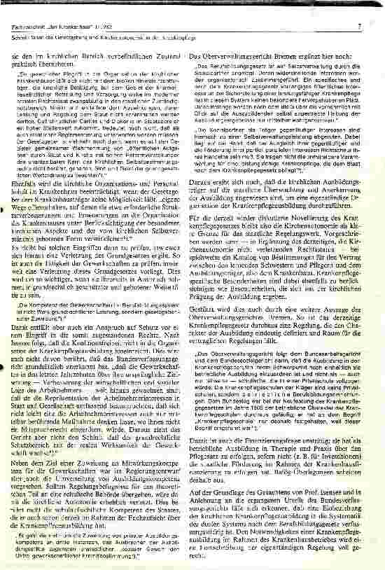Vorschauseite 3: Staatliche Gesetzgebung und Kirchenautonomie in der Krankenpflege