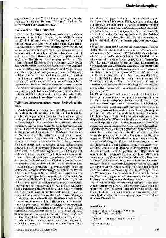 Vorschauseite 5: Kinderkrankenpflege zwischen Professionalisierung und weiblicher Sozialisation