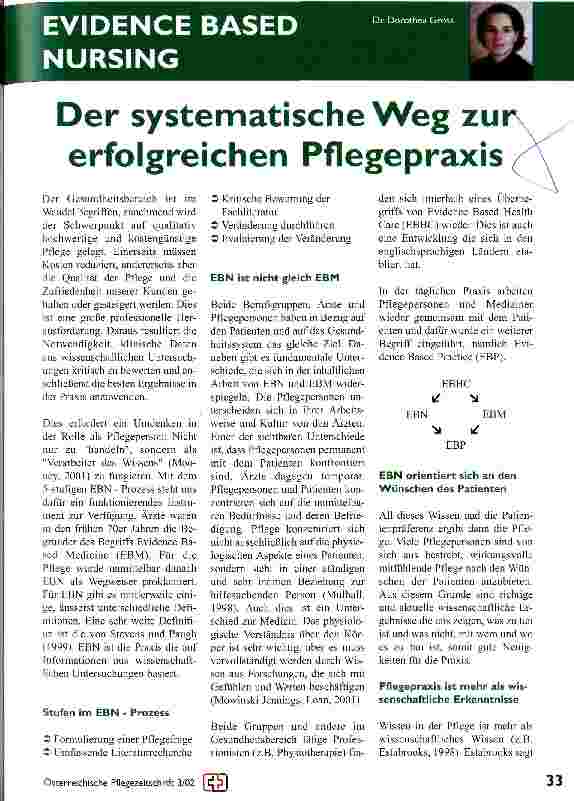 Vorschauseite 1: Der systematische Weg zur erfolgreichen Pflegepraxis