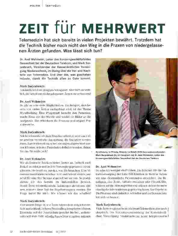 Vorschauseite 1: ZEIT für MEHRWERT