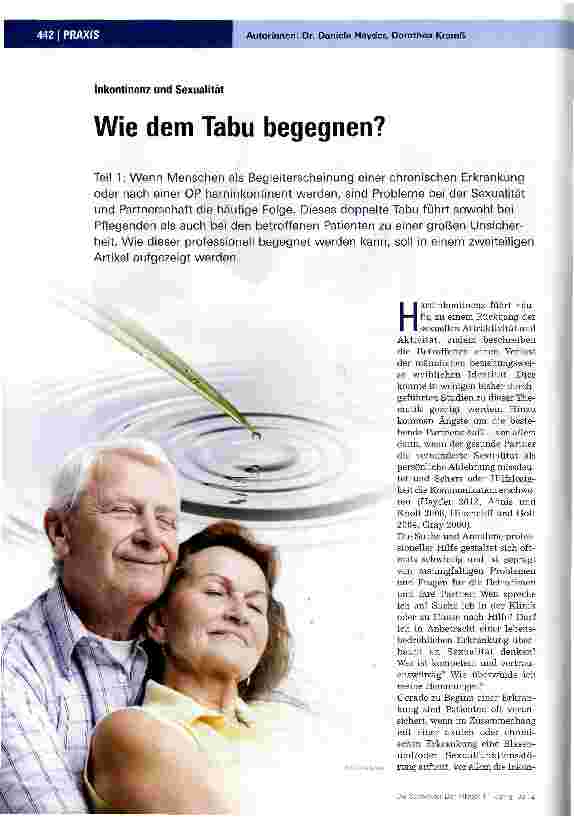 Vorschauseite 1: Wie dem Tabu begegnen?
