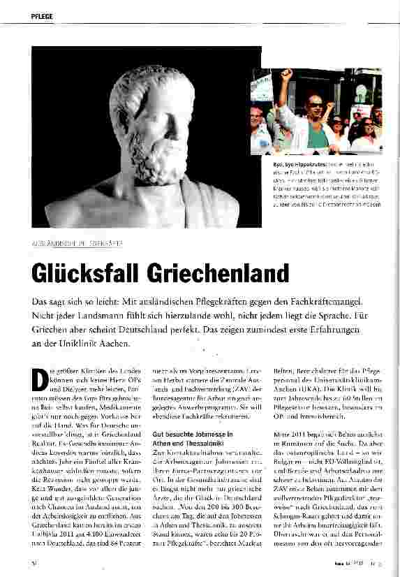Vorschauseite 1: Glücksfall Griechenland