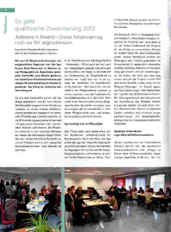 Vorschauseite 1: So geht qualifizierte Zuwanderung 2012