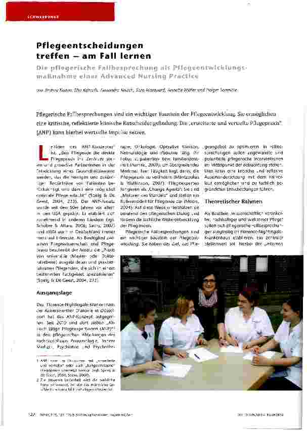 Vorschauseite 1: Pflegeentscheidungen treffen — am Fall lernen