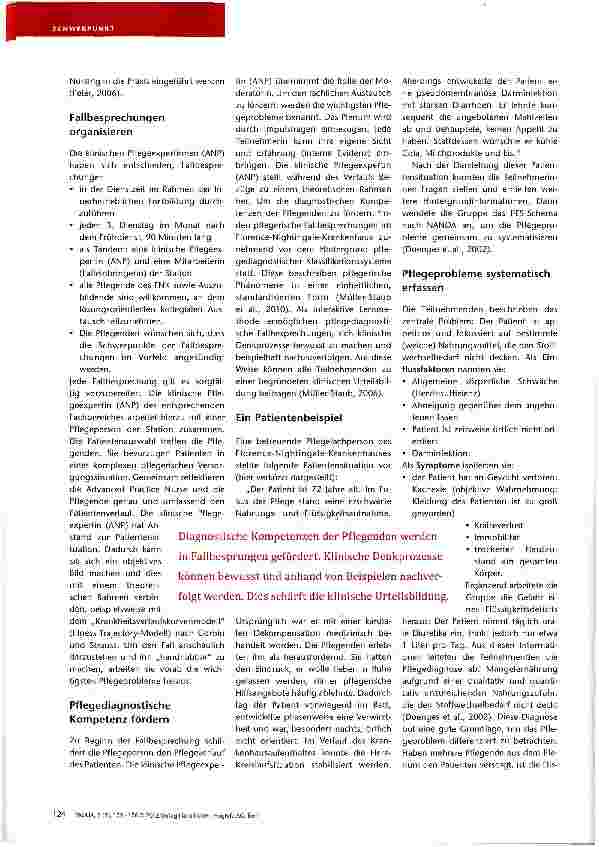 Vorschauseite 3: Pflegeentscheidungen treffen — am Fall lernen