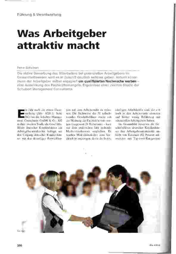 Vorschauseite 1: Was Arbeitgeber attraktiv macht