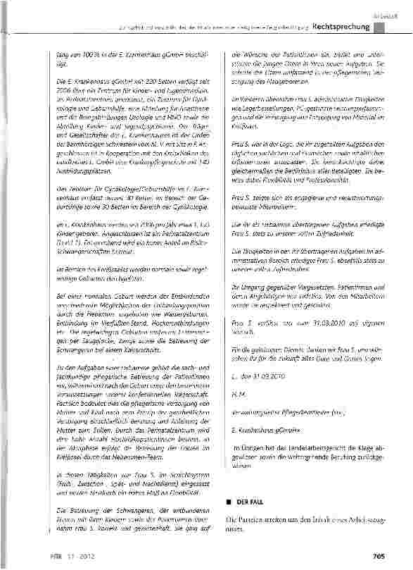 Vorschauseite 2: Zur Klarheit und Verständlichkeit des Inhalts eines Arbeitszeugnisses - Zeugnisberichtigung