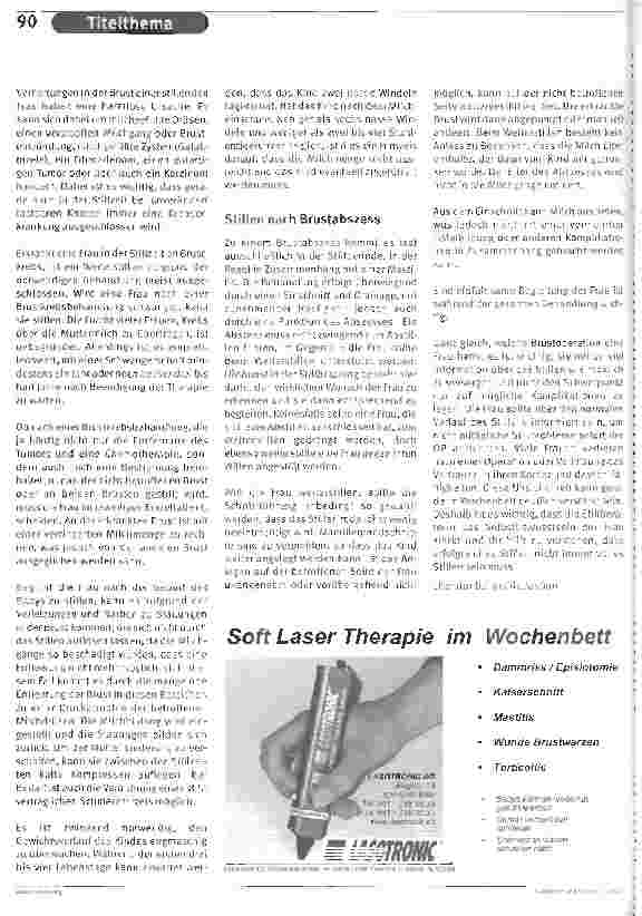 Vorschauseite 3: Stillen nach Brustoperationen