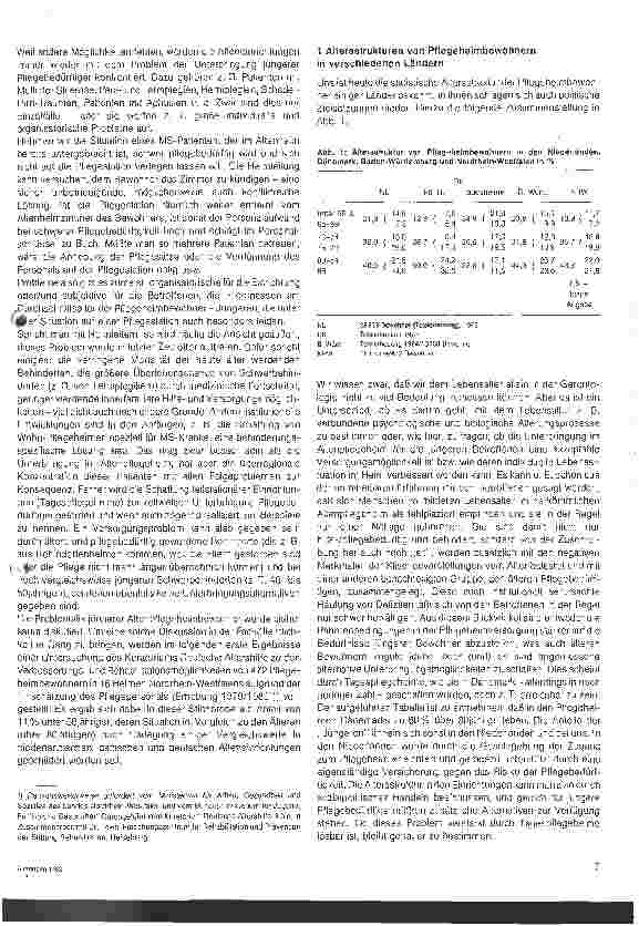 Vorschauseite 2: Pflegebedüftige im mittleren Lebensalter: im Altenpflegeheim fehlplaziert