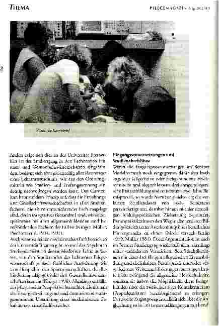 Vorschauseite 5: Damals und heute - die Modellstudiengänge Berlin und Bremen im Vergleich