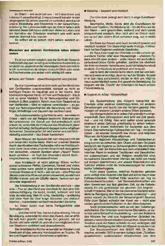 Vorschauseite 2: Möglichkeiten und Grenzen der Gesundheitserziehung in der Betreuung der nach Deutschland einreisenden Asylbewerber aus dem Orient