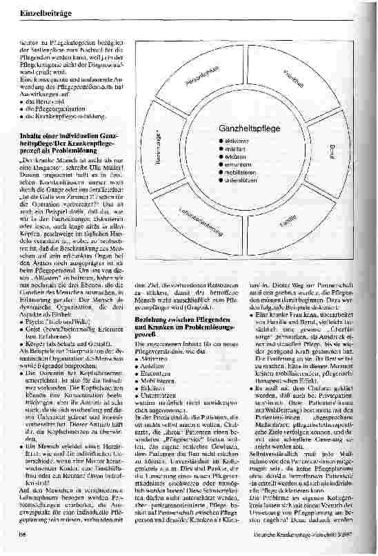 Vorschauseite 3: Pflegeplanung - eine Chance für die Krankenpflege