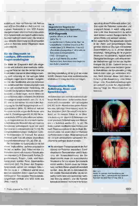 Vorschauseite 4: Wenn die oberen Atemwege streikenDifferentialdiagnose des therapieresistenten Asthma bronchiale
